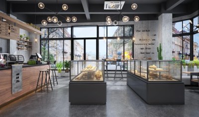 工业风面包店3D模型下载